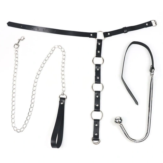 EverydayUse and 5853 Collar Kinky Hook Anal Leash with 1101